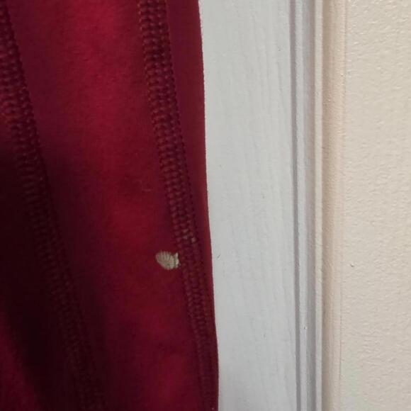 VS Knockout Burgundy High-Waisted Leggings with Side Pockets-XS - Picture 2 of 6